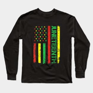 juneteenth flag 2023 Long Sleeve T-Shirt